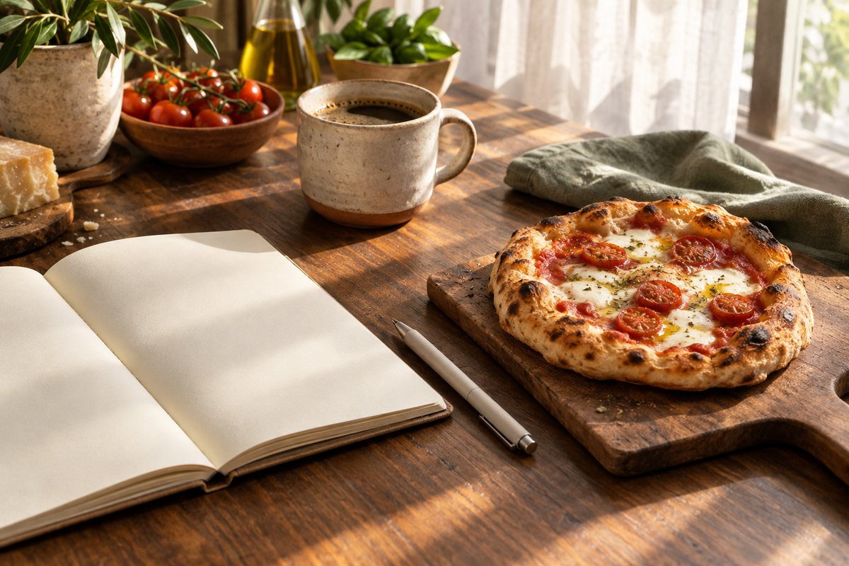 Composição ilustrativa de assados artesanais à mesa para acompanhar uma conversa